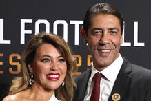 Pedro Proença e acompanhante na gala Portugal Football Globes, na FPF Arena