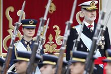 Rei Felipe VI e Princesa Leonor nas comemorações do Dia da Hispanidade em Espanha