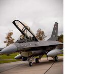 Avião de combate F-16 Fighting Falcon da Força Aérea Dinamarquesa