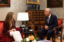 Infanta Sofia encontra-se com Marcelo Rebelo de Sousa no Palácio de Belém