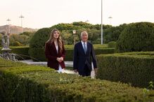 Marcelo Rebelo de Sousa recebe infanta Sofia no Palácio de Belém