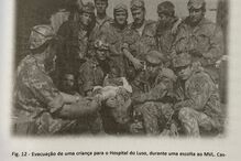 Angola, 1968: evacuação de criança para o Hospital do Luso, durante escolta ao MVL Cassamba