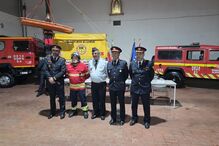 Luís Vieira com o antigo e atual comandante