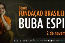 Buba Espinho atua com a Banda Fundação Brasileira no Coliseu Micaelense