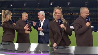 Mourinho deixou Laura Woods de mão estendida: reação da apresentadora já se tornou viral