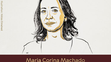 Prémio Nobel da Paz atribuído a María Corina Machado, líder da oposição na Venezuela