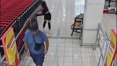 Imagens de videovigilância captam trio a furtar em supermercado de Viana do Castelo com BMW roubado