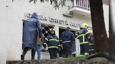 Desumidificador ligado causa incêndio em Igreja Evangélica