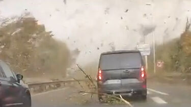 Galhos de árvores no ar e destroços no chão: tornado no norte de Paris provoca vários danos  