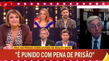 "Custa-me ouvir esta conversa no séc. XXI": Professor Rui Pereira sobre comentários homofóbicos na 'Casa dos Segredos 9'