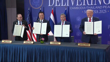 EUA presidem à cerimónia de cessar-fogo entre Tailândia e Camboja 