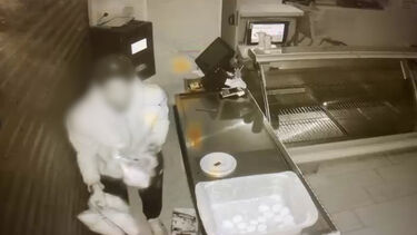 Imagens de videovigilância mostram um dos ladrões a furtar talho em Vila do Conde 