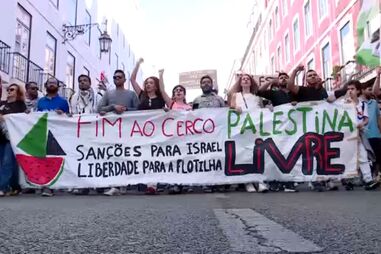 Mais de três mil pessoas manifestam-se em Lisboa pela libertação de portugueses da flotilha