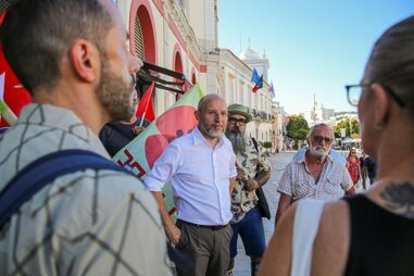 Rui Tavares em campanha para as autárquicas