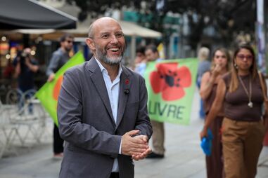 Rui Tavares em campanha para as autárquicas