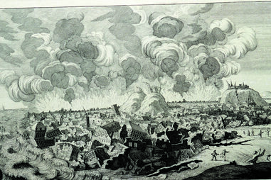 Ilustração do grande sismo de Lisboa em 1755