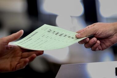 Boletim de voto eleições autárquicas