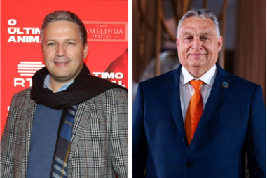 Marco Galinha e Viktor Orbán 