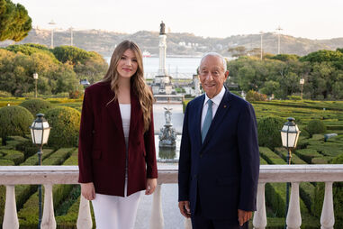 Infanta Sofia visitou Marcelo Rebelo de Sousa no Palácio de Belém