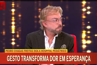 "O Pedro é um homem especial": Duarte Siopa elogia doação de Pedro Chagas Freitas a hospital pediátrico
