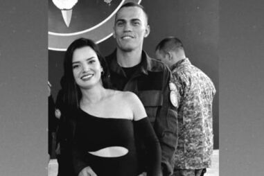 Heber Carvalho da Fonseca com a mulher, Jéssica