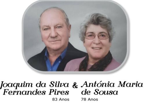 Joaquim da Silva e Antónia Maria de Sousa morreram num acidente em casa, em Carreço