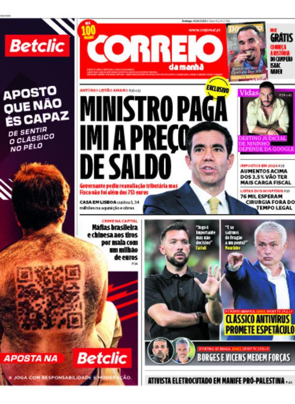 Capa do jornal