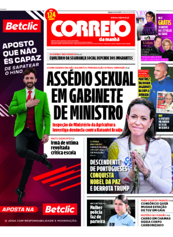 Capa do jornal