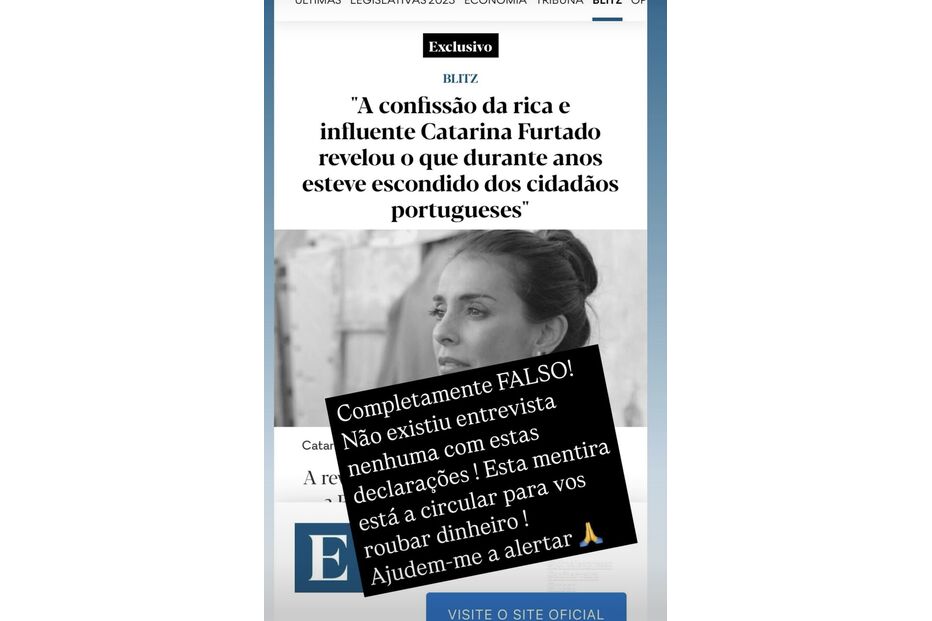 Catarina Furtado denuncia burla