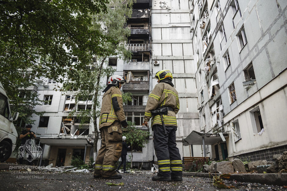 Destruição em Dnipropetrovsk