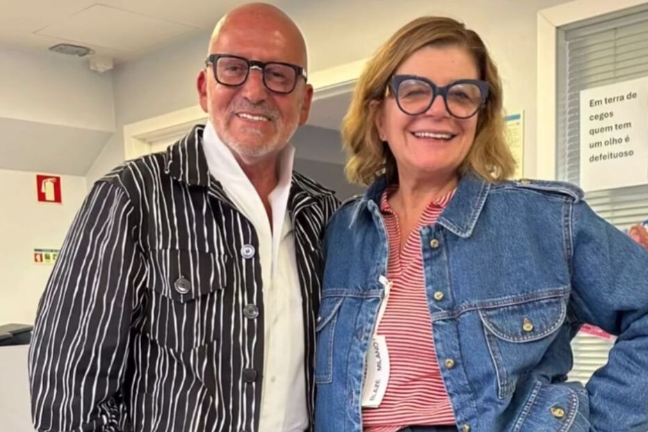 Goucha visita Júlia Pinheiro na SIC para uma surpresa.
