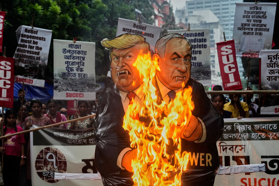 Protestos contra a guerra em Gaza marcam aniversário do ataque do Hamas a Israel