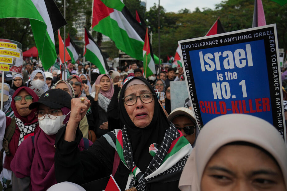 Milhares protestam em Jacarta contra o bloqueio de Israel a Gaza