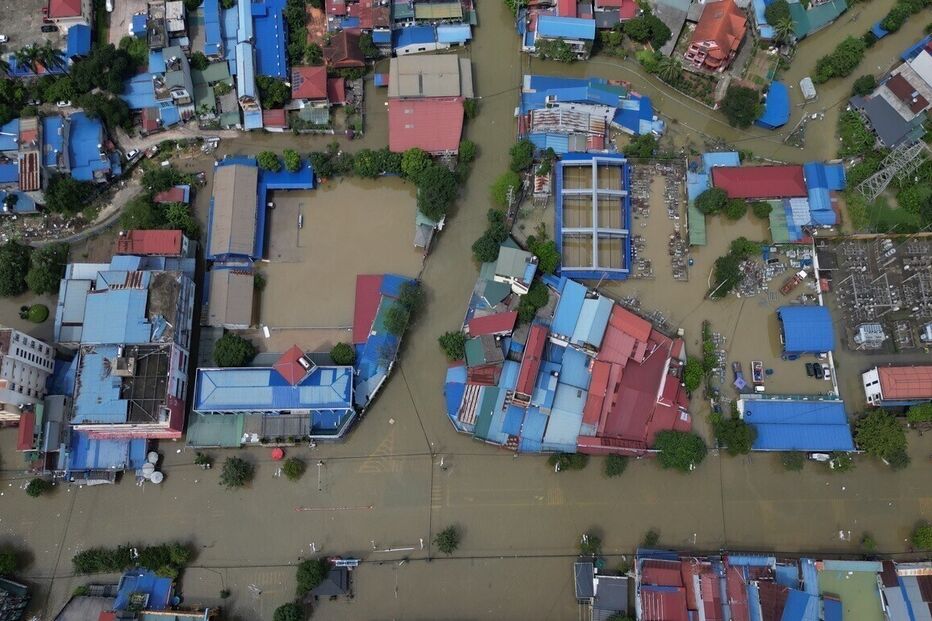 Cheias no norte do Vietname
