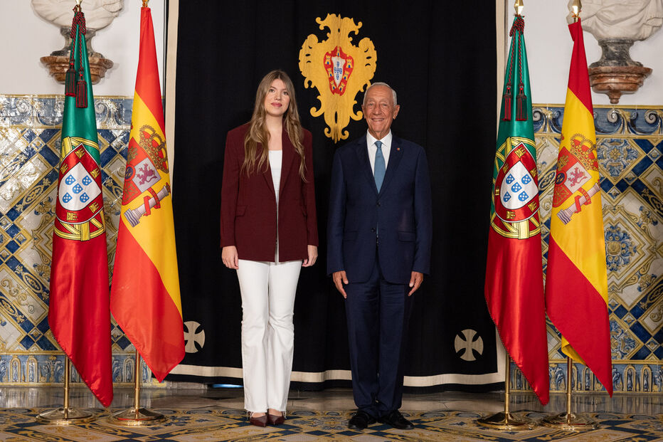 Infanta Sofia visita Marcelo Rebelo de Sousa no Palácio de Belém
