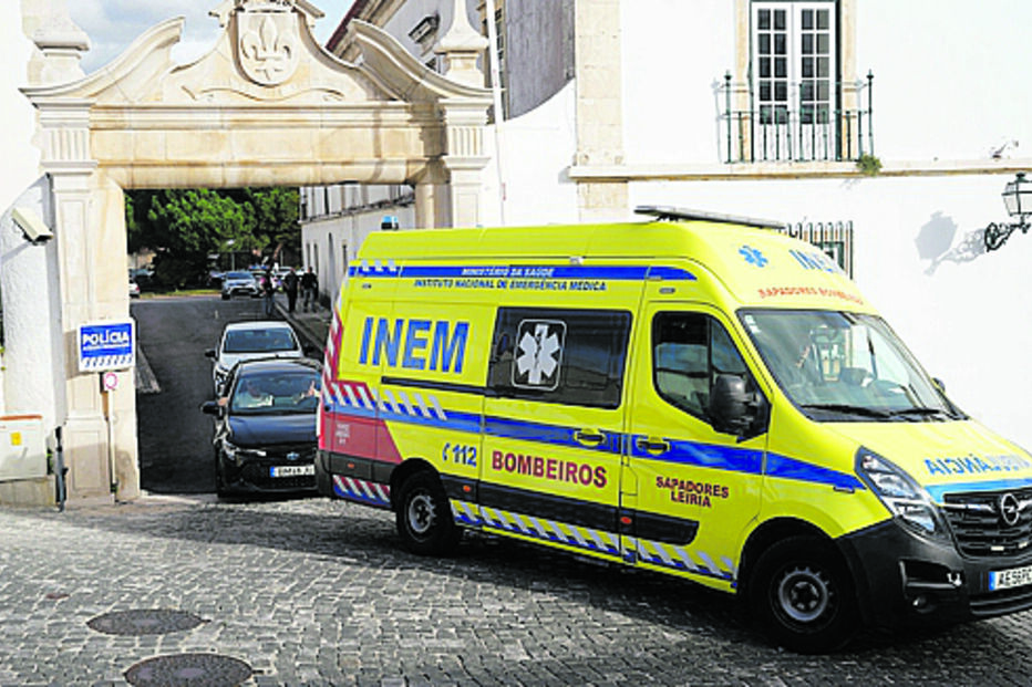 Ambulância que transportou a criança ao hospital