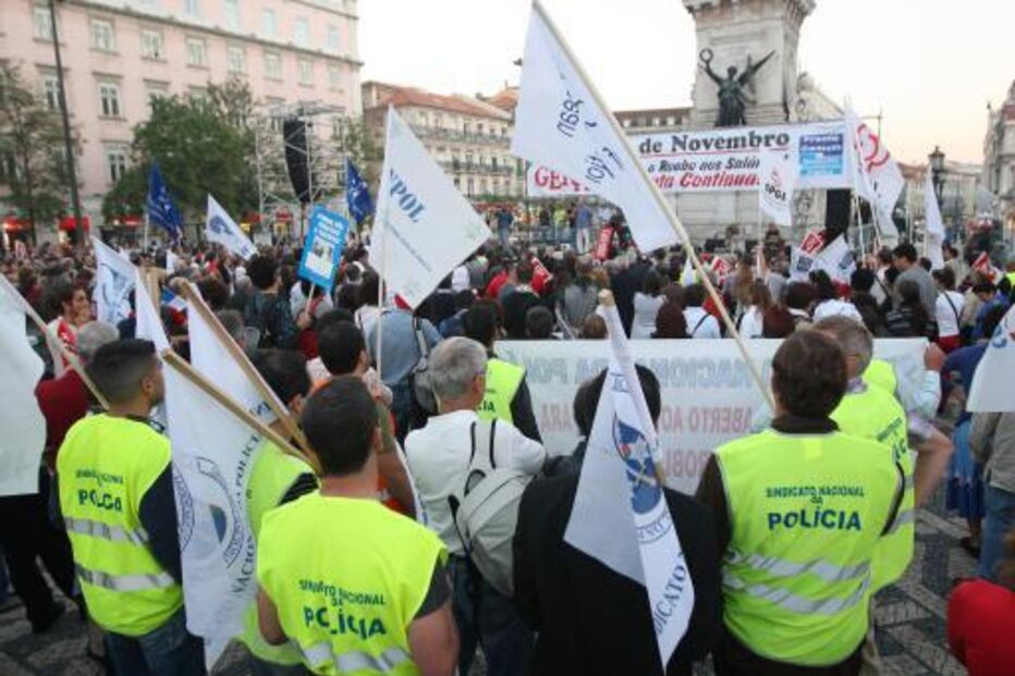 Protesto do Sindicato Nacional da Polícia em Lisboa por valorização profissional