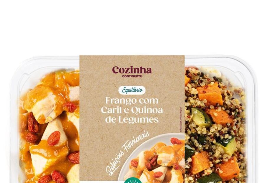 Frango com caril e quinoa de legumes da Cozinha Continente