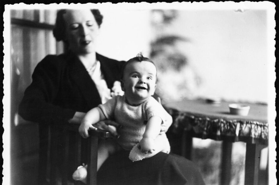 Francisco Pinto Balsemão e mãe 