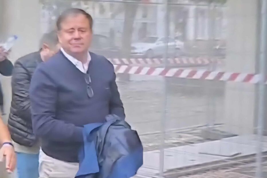 Fernando Emídio à chegada ao Tribunal de Penafiel