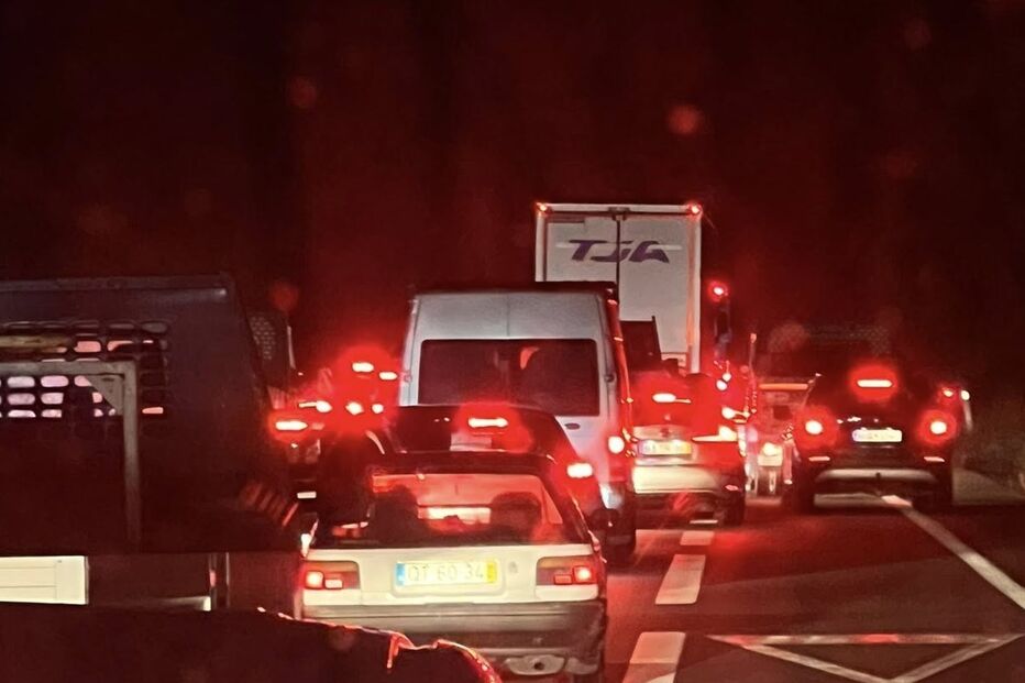 Colisão na A4, em Gandra, Paredes