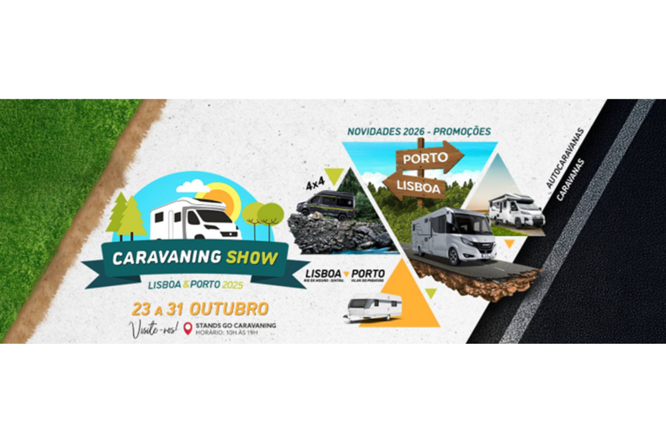 Caravaning Show em Lisboa e Porto de 23 a 31 de outubro