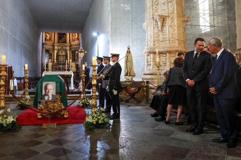 Cerimónia fúnebre de Francisco Pinto Balsemão no Mosteiro dos Jerónimos