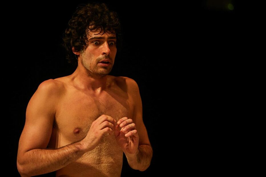 Rogério Vale e Francisco P. Almeida em 'O Arquiteto e o Imperador da Assíria', na Comuna