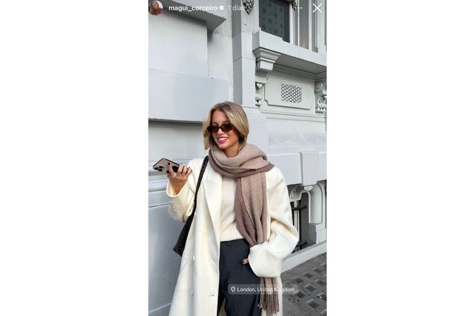 Margarida Corceiro surge em Londres após celebrar aniversário sem Lando Norris