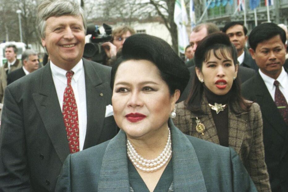 A princesa Maha Chakri Sirindhorn num evento público