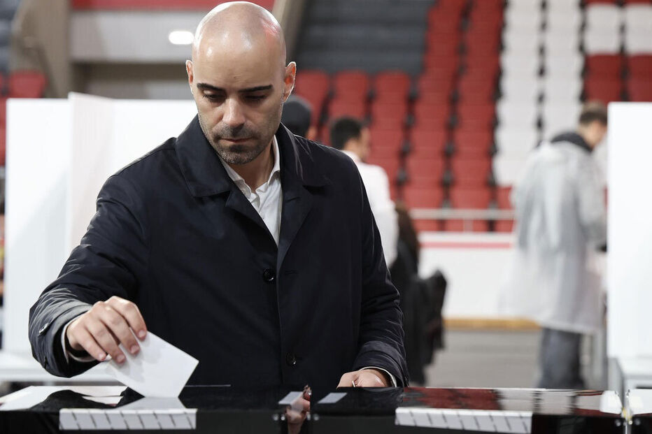 João Diogo Manteigas a votar 