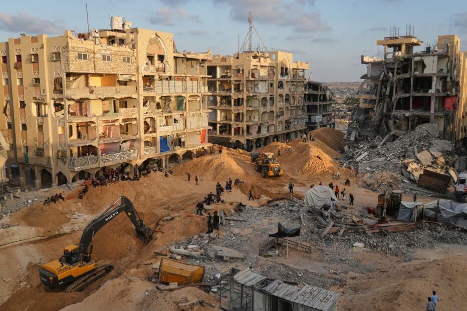 Buscas em curso na cidade de Khan Younis