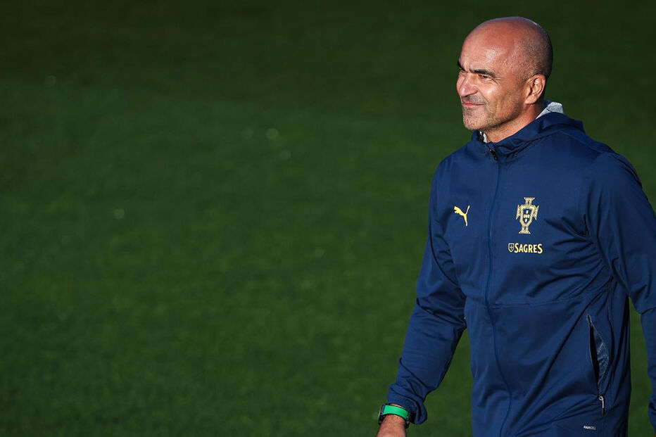 Roberto Martínez lidera treino da seleção portuguesa