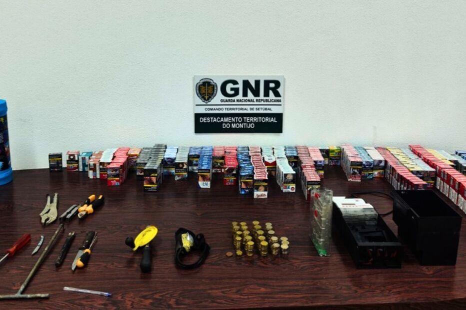 GNR detém trio em Palmela por furto de tabaco